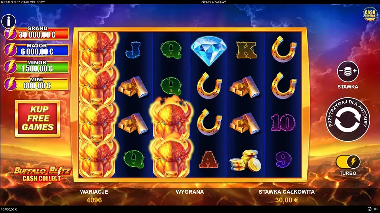 jak grać w wersję demo Buffalo Blitz Cash Collect dla wszystkich graczy